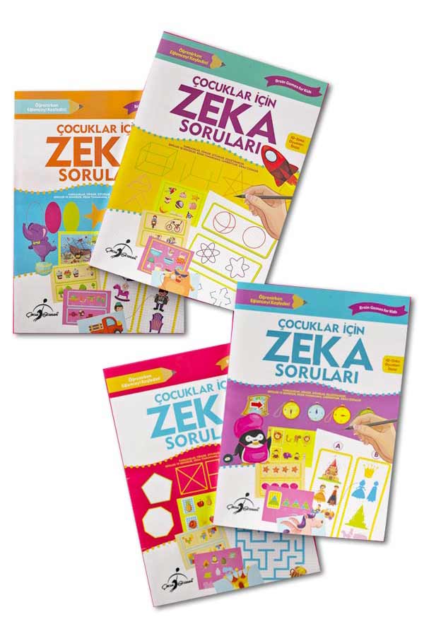 Çocuklar İçin Zeka Soruları - 4 Kitap 