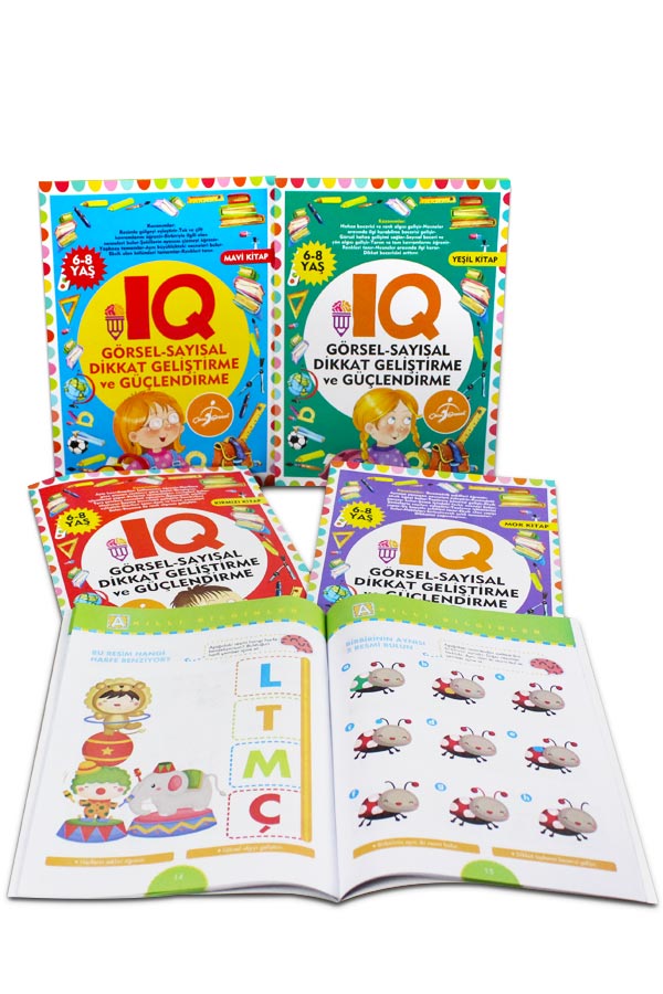 IQ Dikkat Geliştirme ve Güçlendirme Seti 6-8 Yaş - 5 Kitap