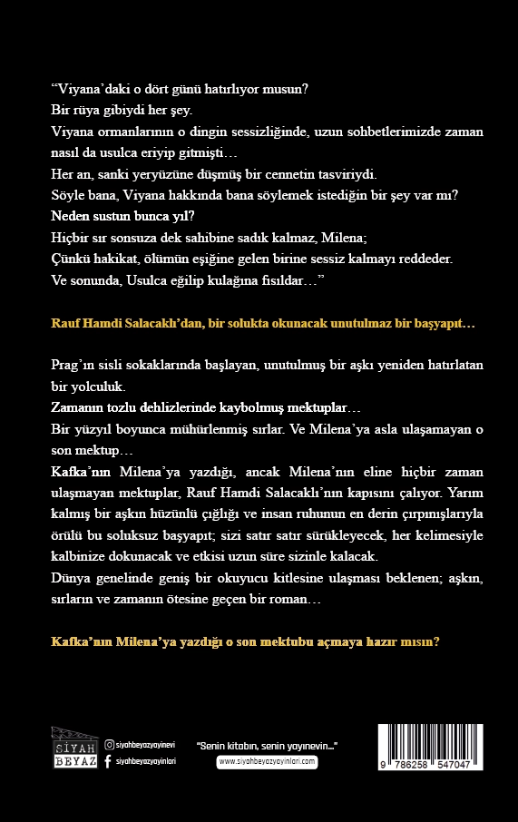 Kafka’nın Kayıp Mektupları, Rauf Hamdi Salacaklı